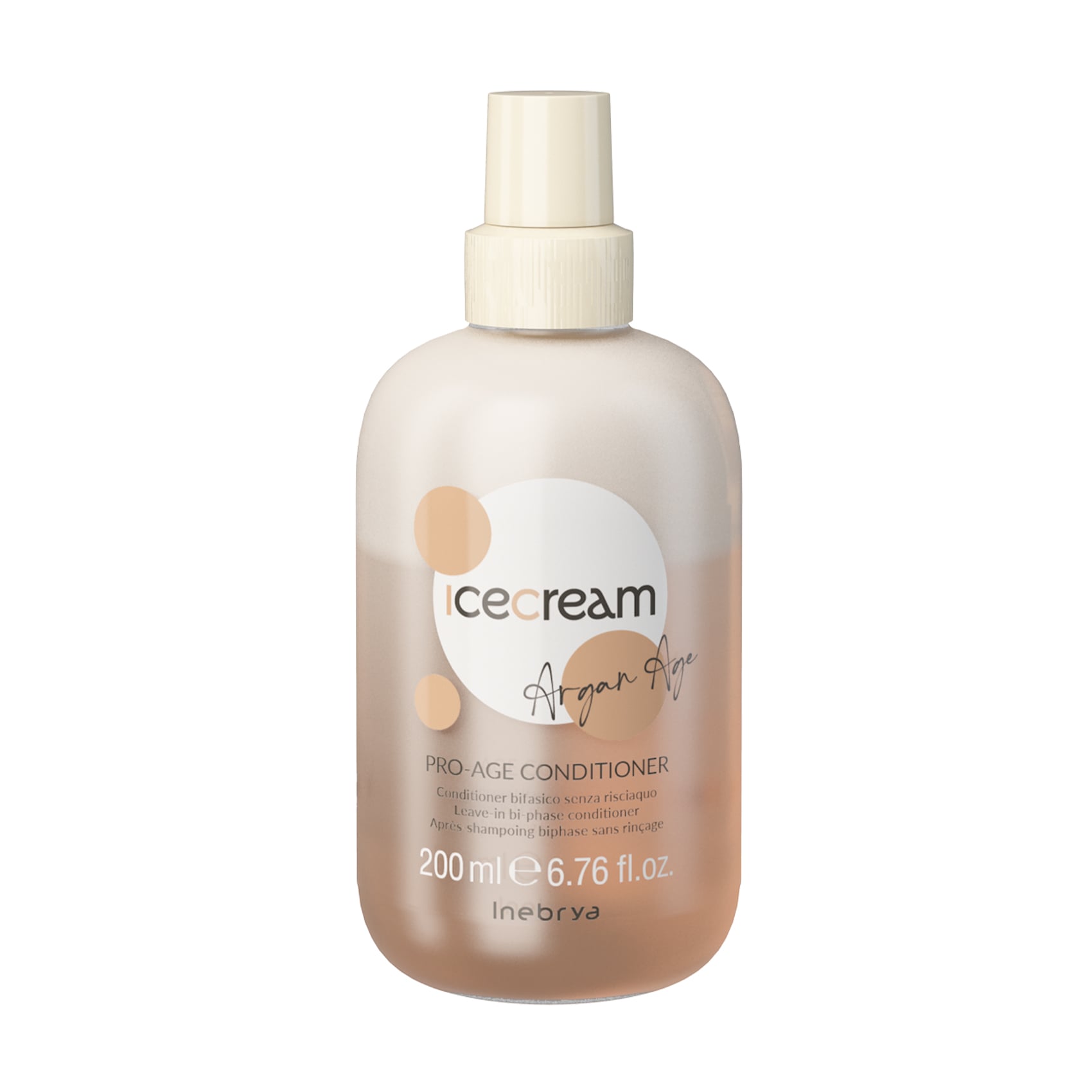 Двофазний спрей-кондиціонер з аргановою олією Inebrya Ice Cream Pro Age 2-Phase Conditioner Argan Oil, 200 мл